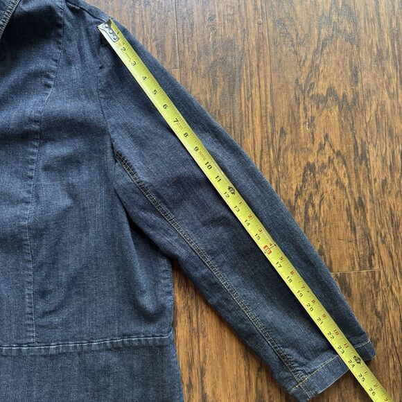 Casual Corner Jean Jacket Stretch Peplum Women's Denim Jacket Plus Size 2XL - Picture 4 of 11